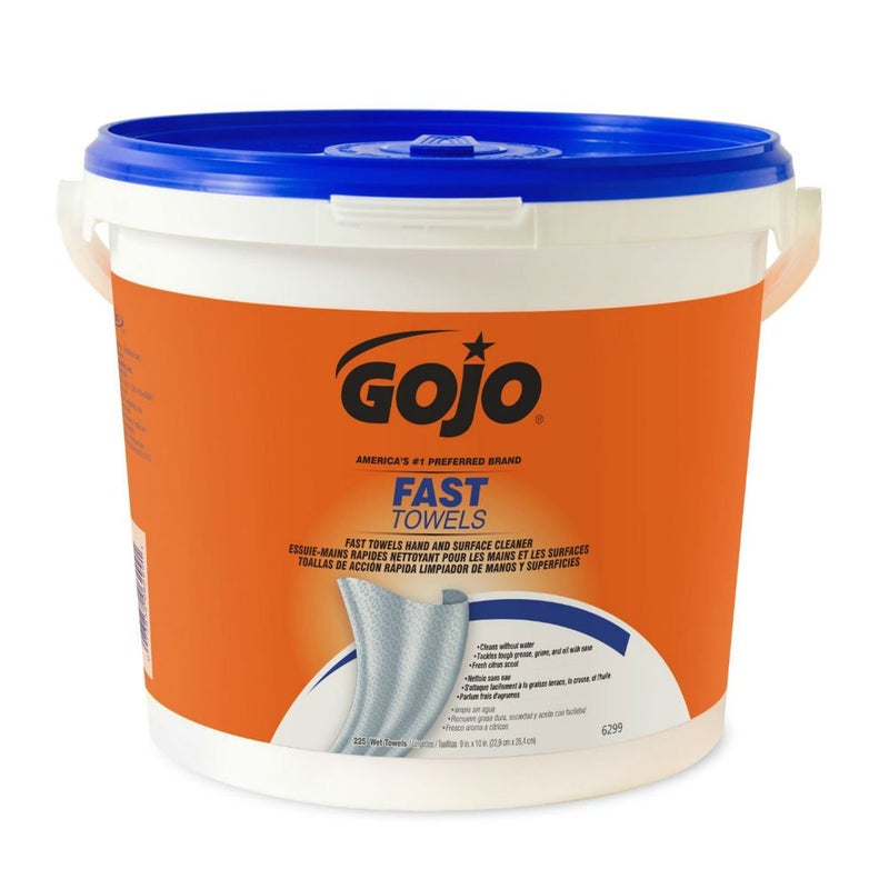 Gojo مناديل تنظيف اليدين السريعة، قماش، 225/دلو - Image 1
